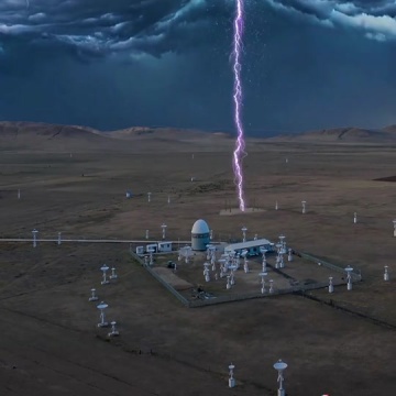 人工引雷试验现场震撼画面