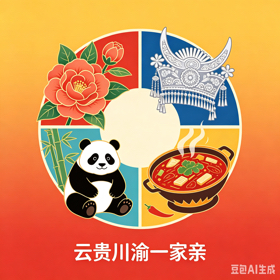 云贵川渝一家亲 群聊头像