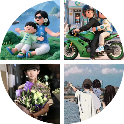 扣扣妈妈遛娃小分队 群聊头像
